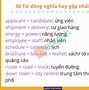 Đồng Nghĩa Trong Tiếng Anh